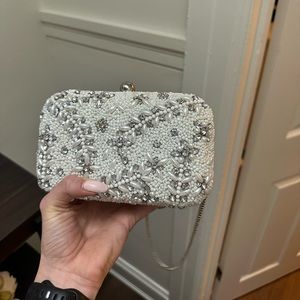 Lulus bridal clutch